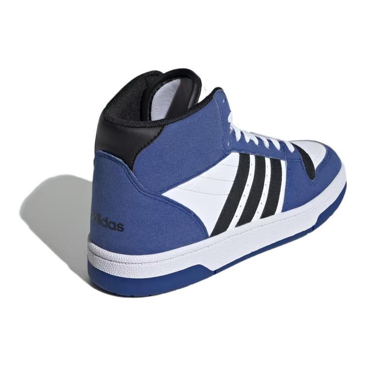 Adidas BREAK START Slip Resistant Abrasion Resistant Mid top Kids' Skateboarding Shoes Blue White IH7978