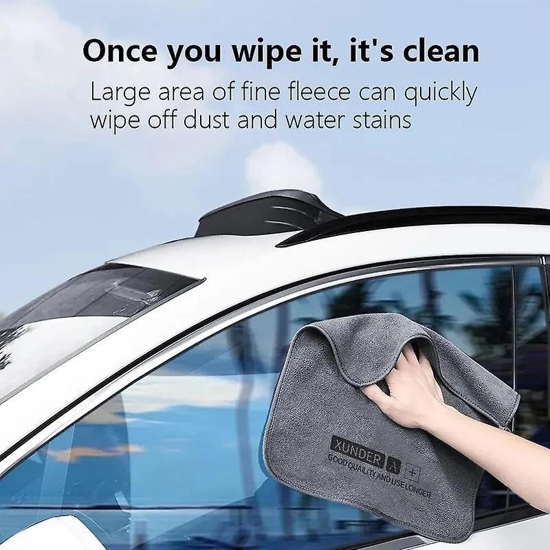 Microfiber Car Wash Towels Soft Drying Cloths Car Washing Towel Double Layer Plush Thickened Water Absorption Car Rags Wholesale