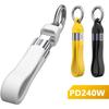 Silicone USB Cable Keychain High-Speed Transfer 40Gbps Data Cable 240W USB C Cable  Universal