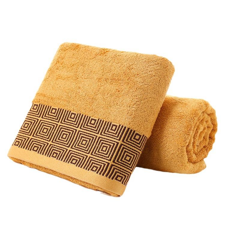 Household Soft Water-absorbing Large Jacquard Bath Towel