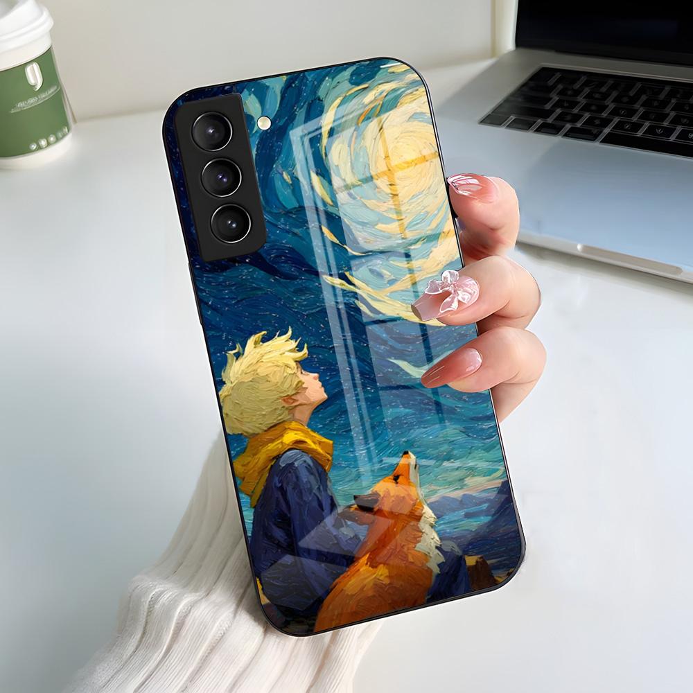 

Чехол для телефона «Маленький Принц и Лис» для Samsung A56 A36 A26 A16 A15 A25 A35 A55 A14 A34 A24 A54 Стеклянный чехол Samsung A56