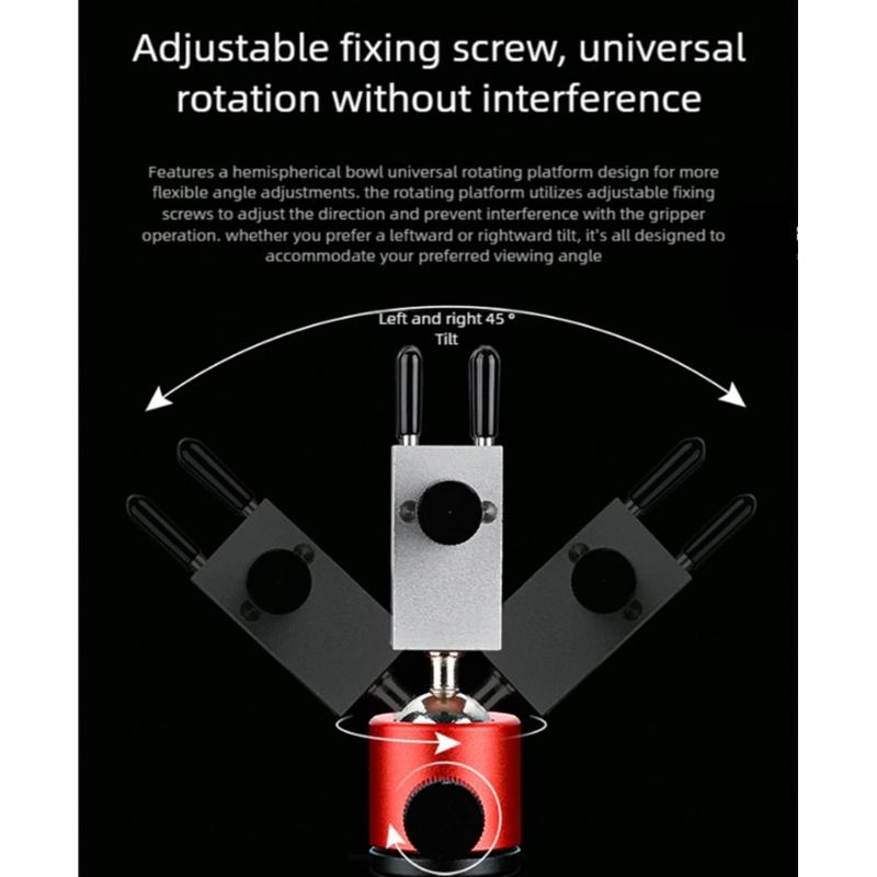 Ergonomic Rotating Crafting Vise 360 Flexible Movement Strong Construction Modeling for Miniature Assembly Projects
