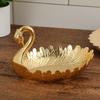 Metal Tray Peacock Fruit Plate Nut Box Dried Fruit Platter Candy Tray Snack Bowl Storage Trays Pastry Plate Dessert Plates Dish