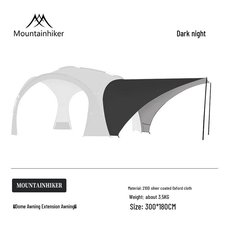 Bergkuppel Campingzelt: Großes Outdoor-Vordach für mehrere Gäste, ideal für Campingplätze und Selbstfahrer-Touren.
