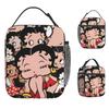 B-Bettys Boops Lunch Bag Casual Lunch Box Outdoor Picnic Portable Insulated Thermal Lunch Bags For Women Waterproof  Cooler Bag