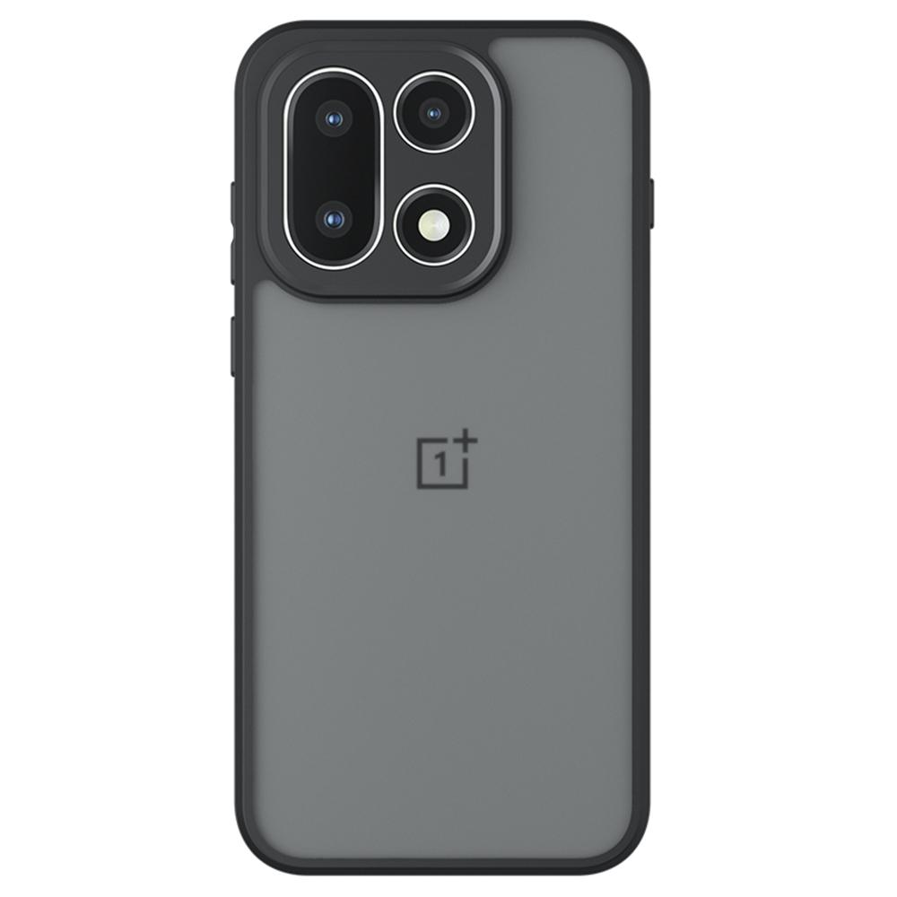 

Для OnePlus 15 5G Чохол-Шкіра-Дотик ТПУ + ПК Матовий Задній Чохол для Телефона, Прозорий Чорний
