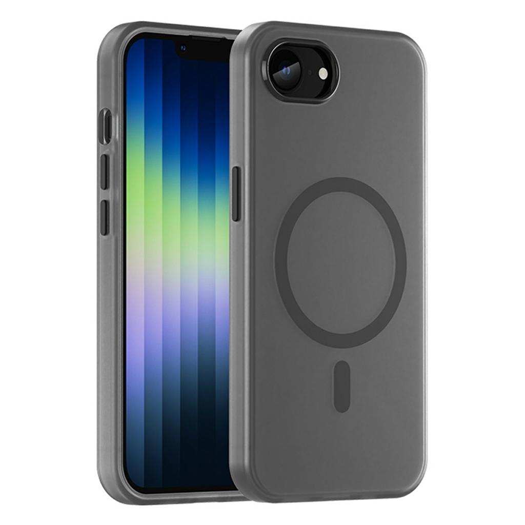 For iPhone 16e Case Compatible with MagSafe Slim Matte Translucent TPU+PC Phone Cover