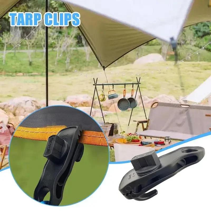 

Adjustable Wind Rope Clamps for Tarpaulin/AwningMulti-Purpose Camping Shelter Accessories Secure & Durable Fasteners