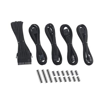 CableMod Series Classic ModFlex Sleeved Cable Extension Kit 8+8 (Black)