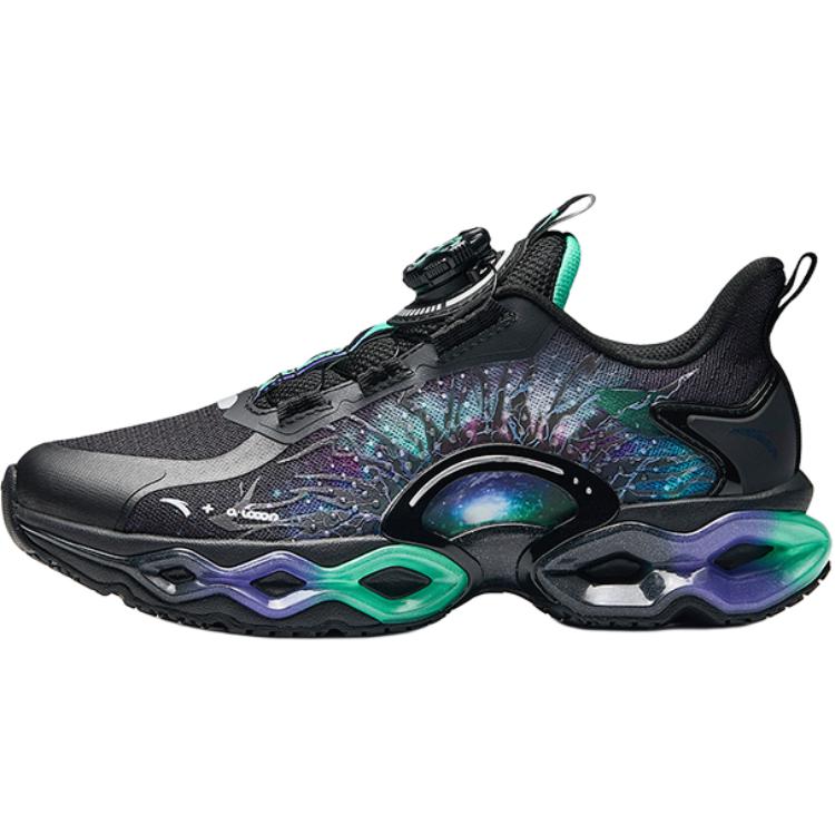 Anta Kids Energy Ring 10.0 Sports Comfortable Non-Slip Shock Absorption Low-Top Running Shoes Men sneaker Black 312445588-7