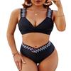 Nuovo Bikini in Pizzo a Vita Alta Due Pezzi - Stile Europeo e Americano