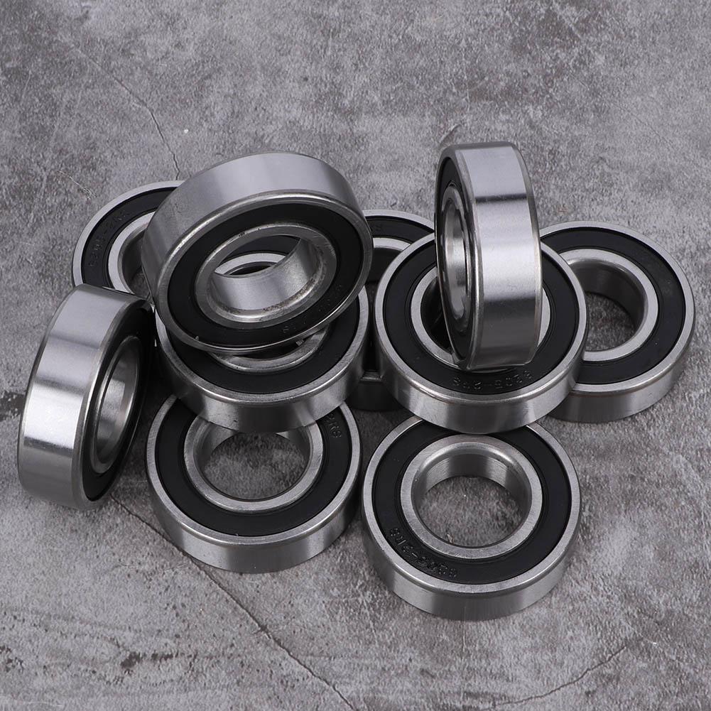 10PCs Ball Bearing 6205‑2RS High‑Speed Rubber Cover for Mechanical Automotive Motor