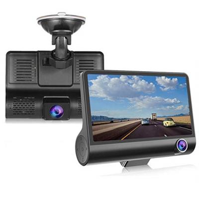 Dash Cam with 2 Front and 3 Front Simultaneous Interior and Exterior Integrated Front and Interior 1080P HD LCD Night Parking Motion Circulating