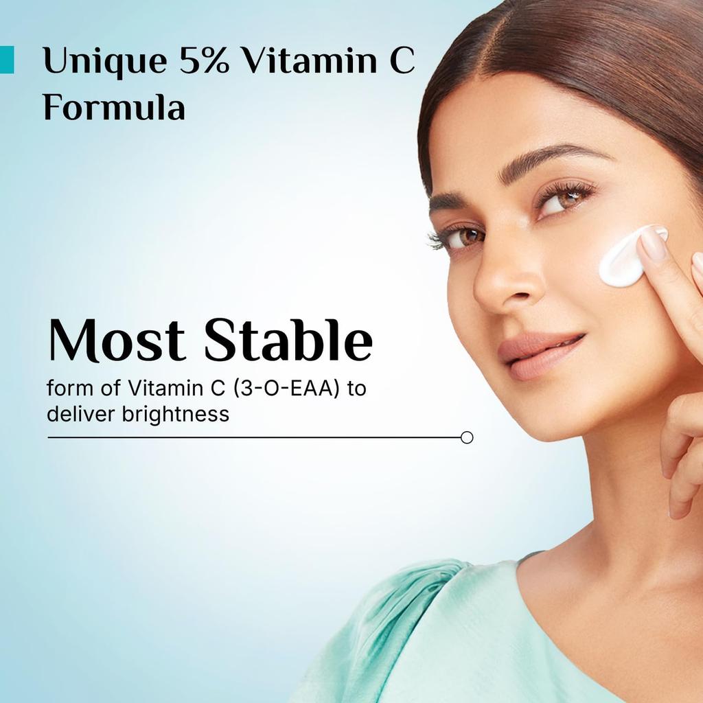 Pilgrim 5% C-vitamin Uppljusande Ultralätt Gel Solskydd SPF 60 Pa++++ 45 ml Förpackning med 2 för Alla Hudtyper