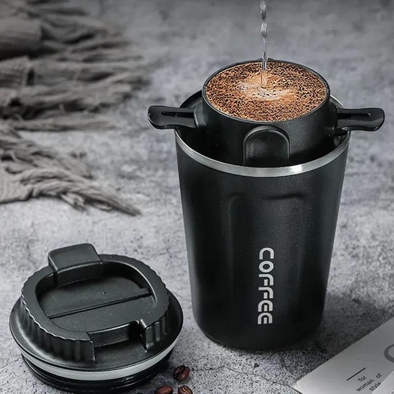 Portable Coffee Filter Foldable Drip Coffee Tea Holder Funnel Baskets Reusable Paperless Pour Over Stand Coffee Dripper Strainer