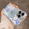 Flowers Phone Case For Xiaomi Redmi Note 14 13 12 Pro Plus 5G 12S 11 10 Redmi 13 12 14C 13C 12C Transparent Shockproof TPU Cover
