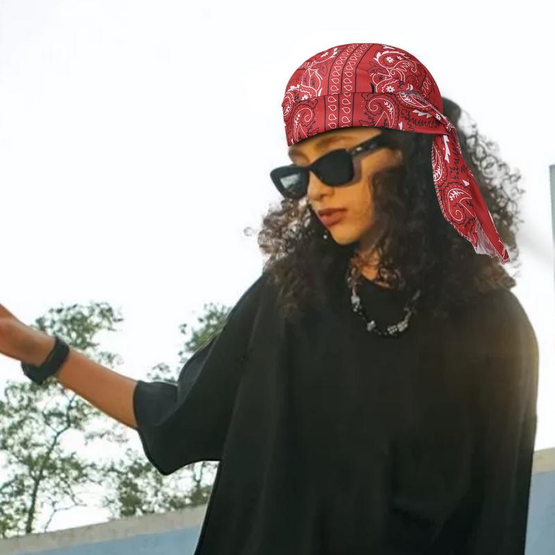 Mode Pirathatt Män Bomull Tryckt Solskydd Cykling Sommar Bandana Cashew Kvinnor Hatt Vår Hip-hop Huvudduk Pannband