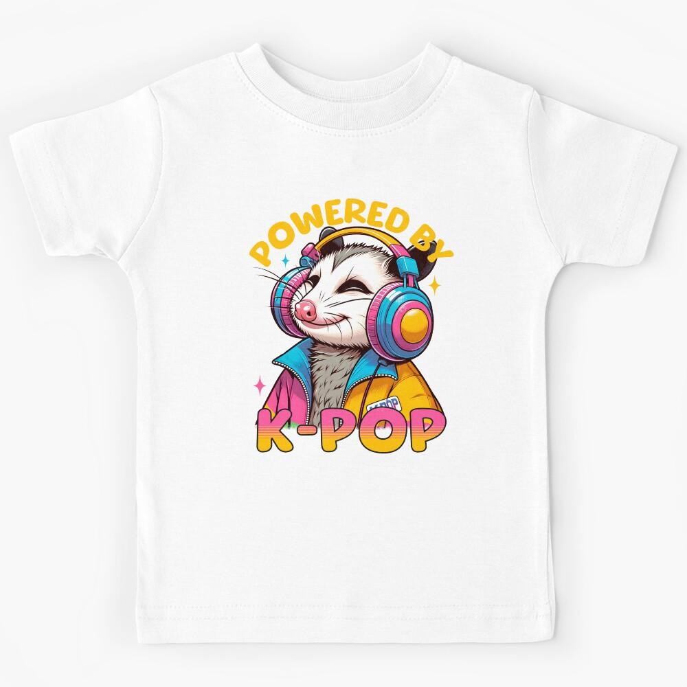 Powered By K Pop Opossum Kids T-Shirt 110