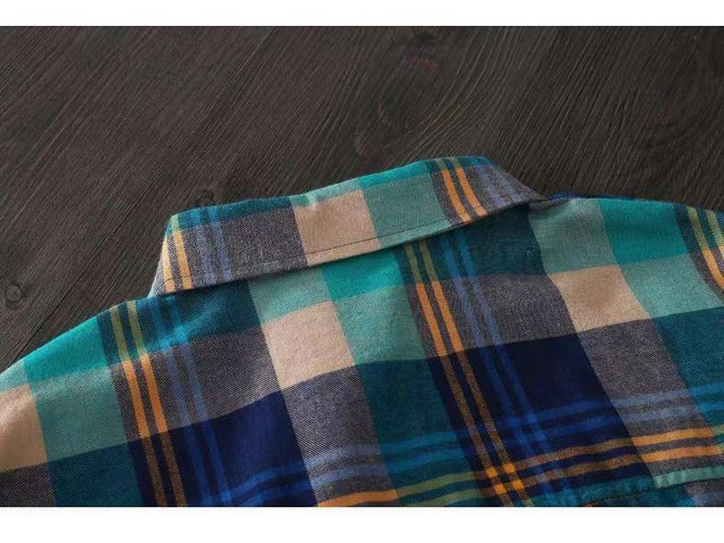 2024 Spring/Autumn Women's Korean Style Plaid Loose Mid-Length Plus Size Long Sleeve Shirt Jacket