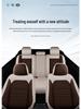 Universal Four Seasons Full Coverage Linen Seat Cushion Set for Small Cars