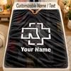 Flannel BlanketRammstein Custom Name Text Personalized Soft Warm Throw Blanket Home Decor Gift