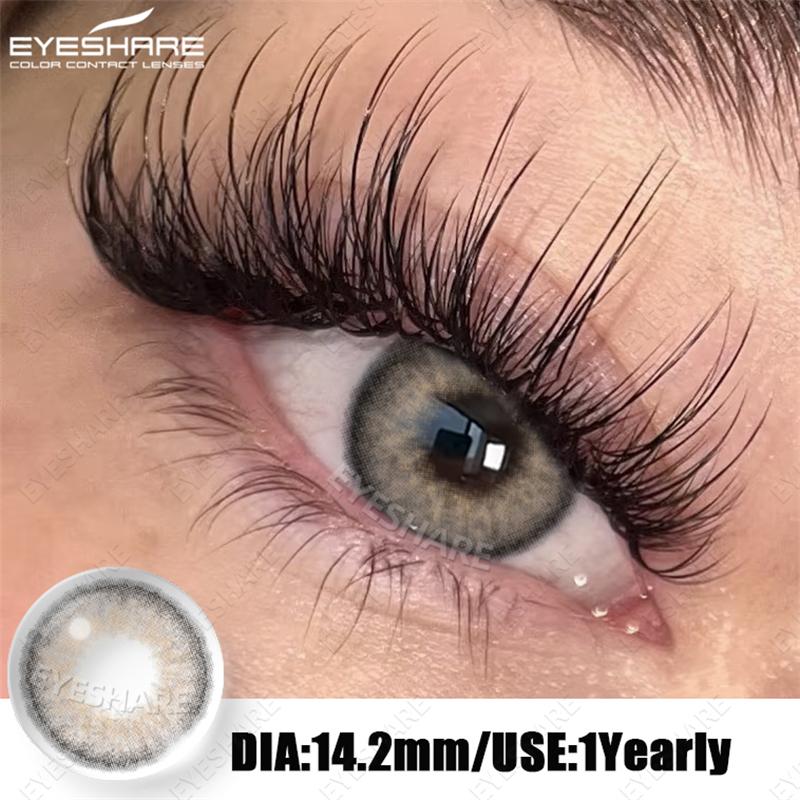 Eyeshare 2pcs Colored Eyes Contact Lenses Blue Lentes De Contacto Natural Brown Pupilentes Gray EyesLense Green Beautiful Pupils