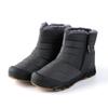 Men's Winter Warm Snow Boots With Zipper Non-Slip Water Resistant Faux Fur Lined Ankle Booties Outdoor Comfort High-Top Hiking Walking Shoes for Men