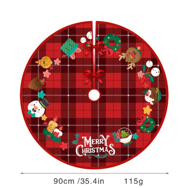 Christmas  Tree  Skirt Large Round Fashion Tree Skirt For Xmas Ornaments And Holiday Decorations