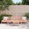 Garden Sofas Without Armrests 4 Pcs Solid Douglas Fir Wood