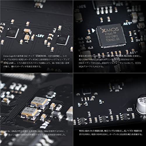 S.M.S.L M300SE D/A Converter with Bluetooth 5.0, Hi-Res Audio Support, CS43131 X2, and Balanced/Unbalanced Headphone Amplifier - High-Performance Mini