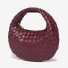 Geflochtene Damen Umhängetasche Mode Einfarbige Mini-Handtasche Hobo-Tasche Beutel Umhängetasche