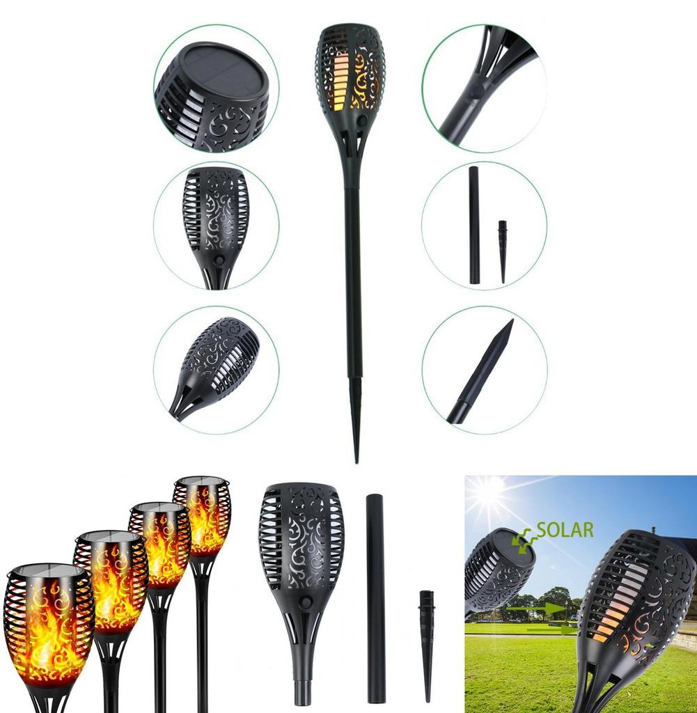 Charming 12 Led Solar Flame Torch Light For Stunning Backyard And Patio Illumination