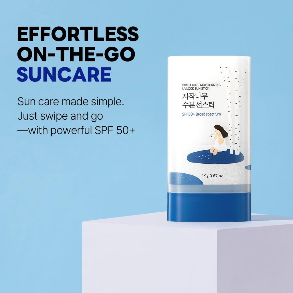 Birch Juice Moisturizing UVLock Sun Stick SPF 50 - Korean sunscreen stick for face and body