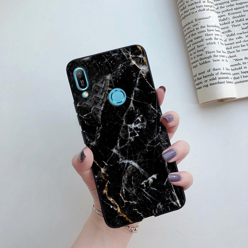 For Huawei Y6s 2019 Case Huawei Y9s Phone Case Fashion Flower Soft Silicone Back Cover For Huawei Y6 Pro 2019 MRD-LX2 Y 6S Etui