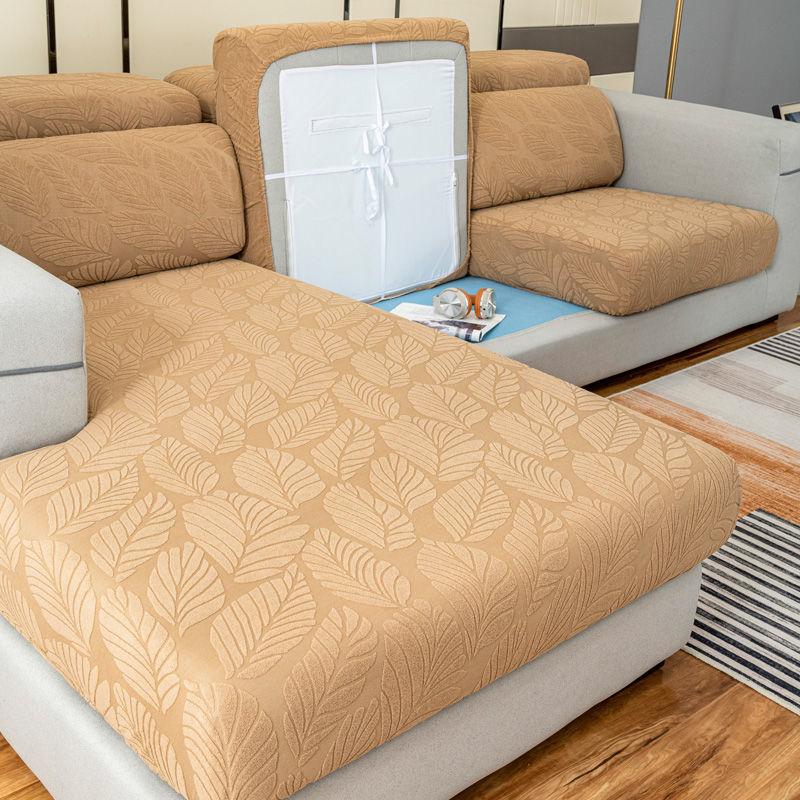 

Чехол для дивана с рисунком из листьев, противоскользящий, всесезонный, чехол для дивана, универсальный, эластичный, универсальный чехол для подушки, полотенце 50-60*50-70cm жёлтый