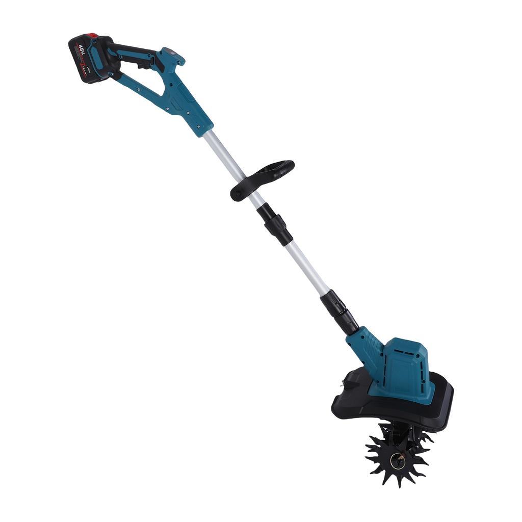Cordless Tiller Cultivator 360RPM Electric Garden Tiller Battery Powered Rototiller with 12000mAh Battery and   for Lawn Gardening