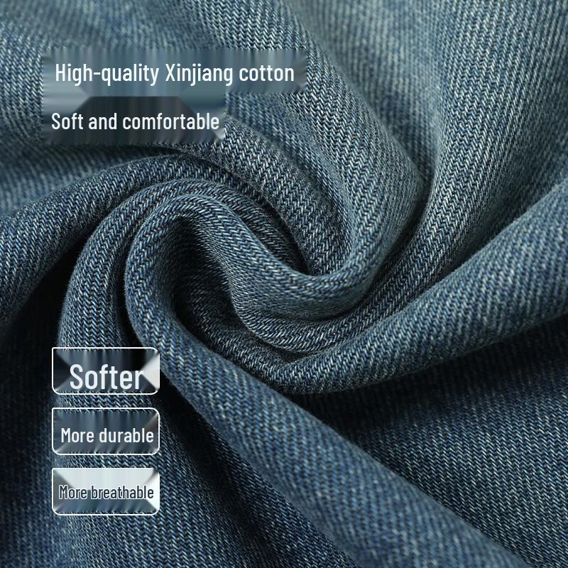 Jingdong Jingzao Women's High-Waist Wide-Leg Drapey Jeans