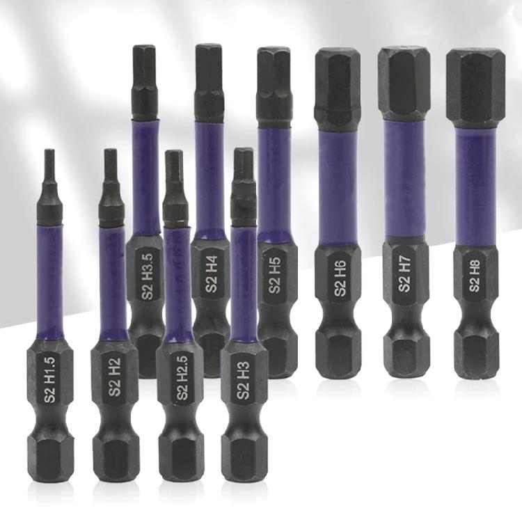 Magnetic Impact Screwdriver Bit Hex Shank H 1.5-H 8 Hexagonals TorxScrewdriver Bit