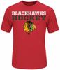 Chicago Blackhawks Herren Synthetik Feel The Pressure Kurzarm T-Shirt