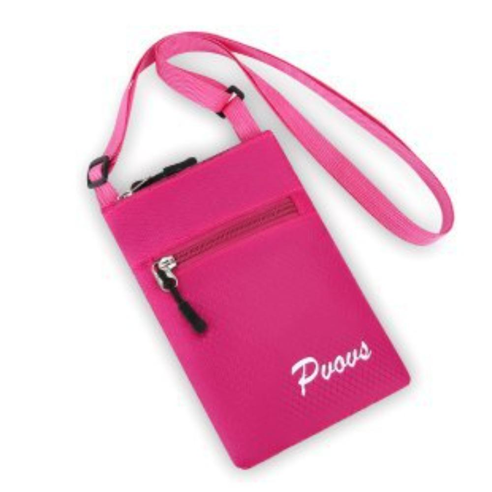 

Multifuctional Small Crossbody Bag Zipper Coin Pouch Korean Style Mobile Phone Pouch Woman рожевий червоний колір