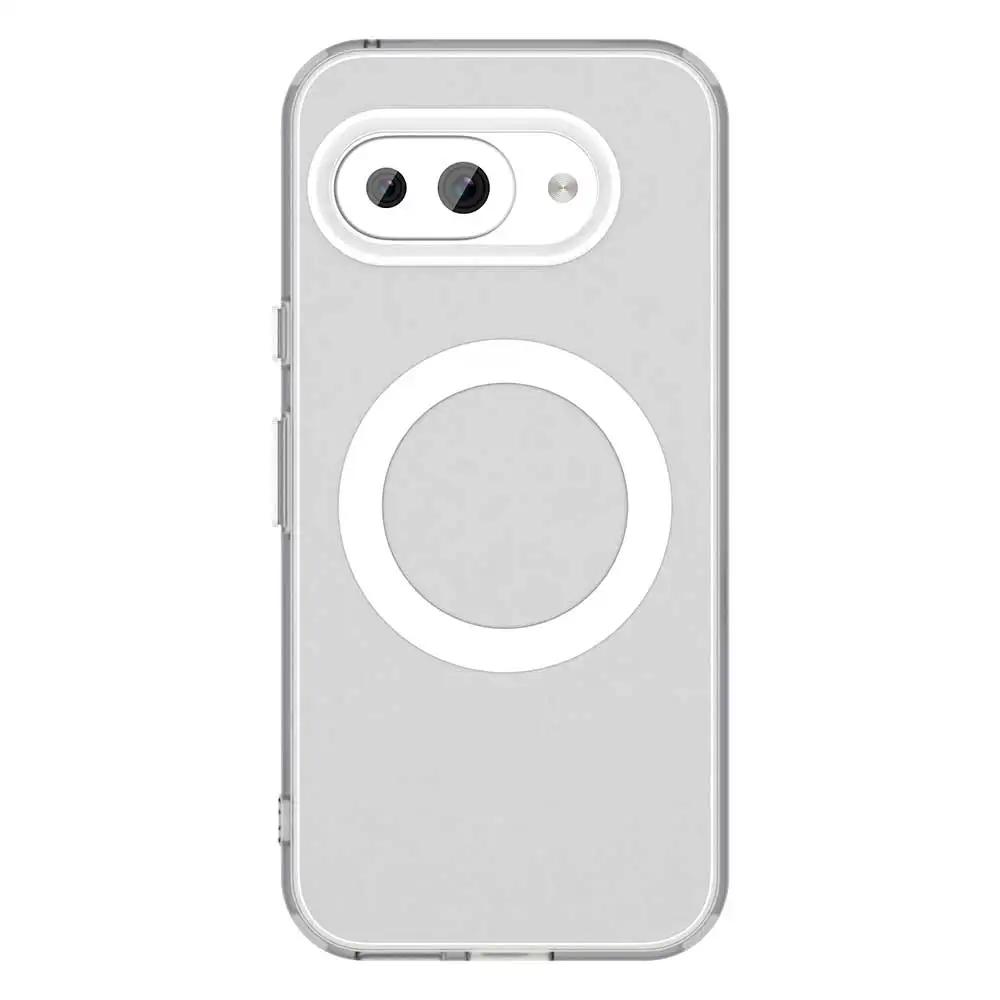 For Google Pixel 9A Candy Color Translucent Case For Google Pixel 9A Magnetic Wireless Charging Matte Shockproof Cover For Google Pixel 9A
