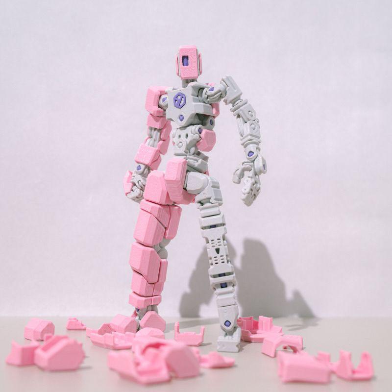 Nuova Action Figure Articolata Robot Mecha Stampato in 3D Mini Giocattolo Multi-Snodo Posabile Modello Guerriero Mech Figura da Collezione Regali