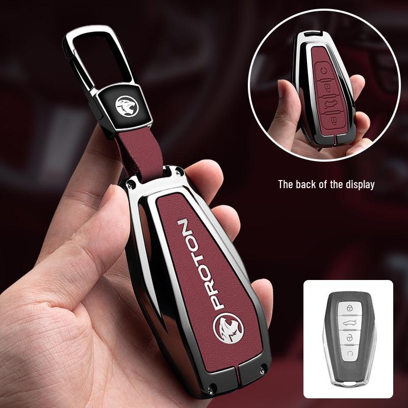 Proton X70 Key Cover: Customizable Car Key Case with Proton Logo.