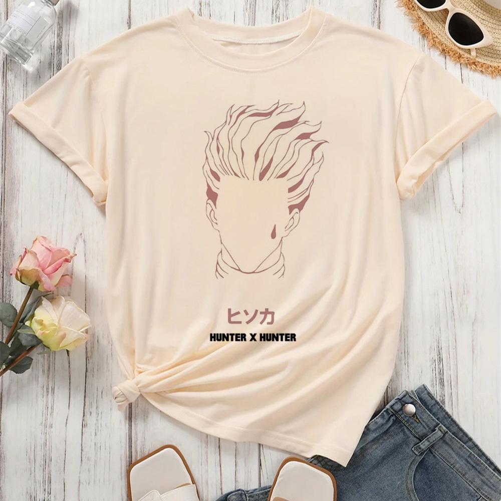 

Hunter x Hunter Killua Zoldyck Hisoka Kurapika Gon tshirt female Gothic University harajuku 2000s kawaii aesthetic Retro Grunge 4XL