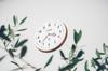 Interform Wall Clock Kempi White Black Wood Sweep Movement CL-3931