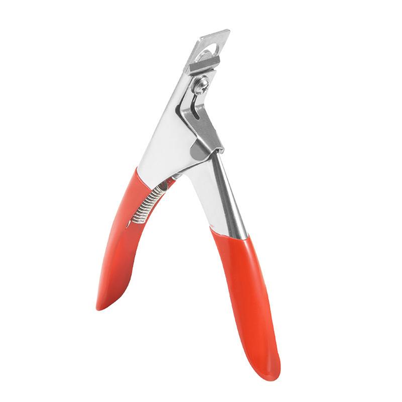 Sahte Tırnak Uçları Kesici Profesyonel Tırnak Makası Düz Kenar Akrilik Tırnak Makası Manikür Sahte Giyotin Kesim