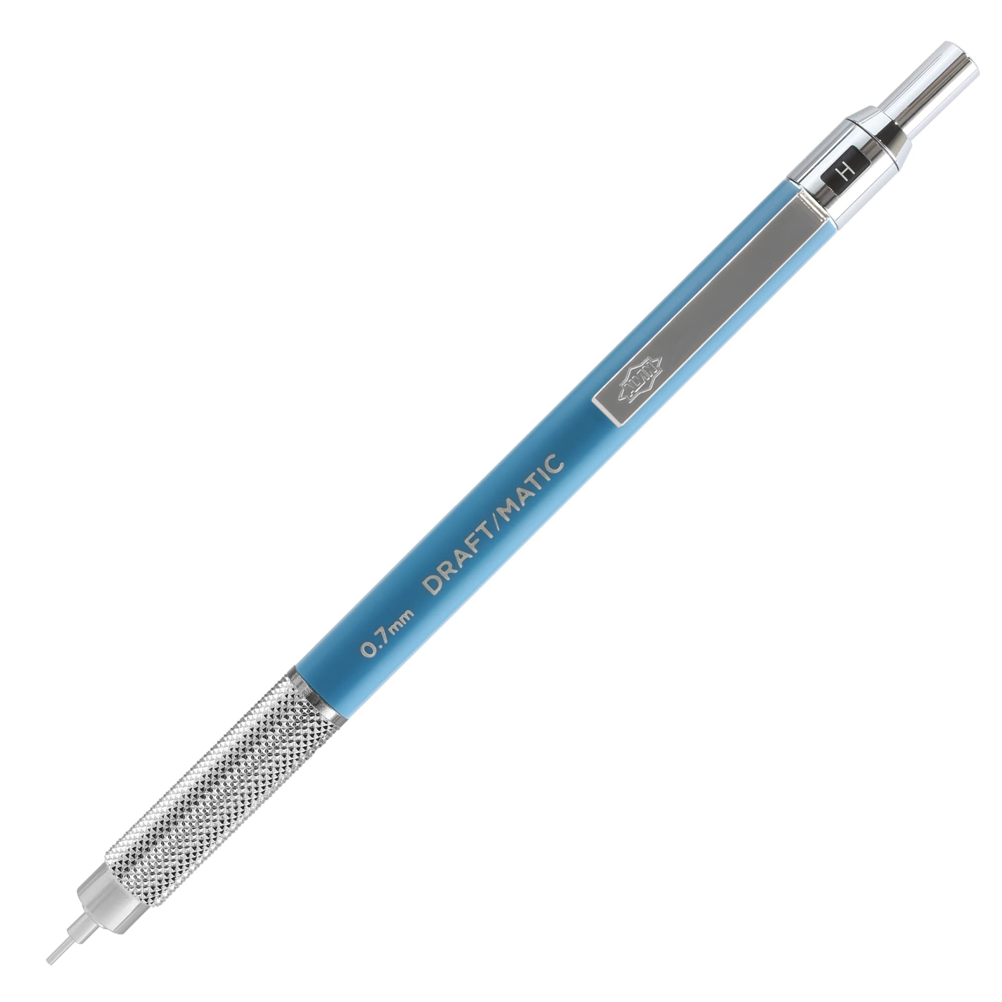

Alvin Alvin DM07 Draftmatic Drafting Mechanical Pencil Blue Cushion Mechanism Base Grip Integrated Knurling Structure 0.7mm