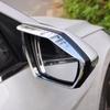 For Hyundai Santa Cruz -2025 Chrome Rain Eyebrow Rearview Mirror Frame