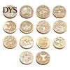 Metal Seal Heads for Scrapbooking Wax Sealing Copper Stamp Head, with Detailed Relief Texture, Round DIY Crafting Shaped Durable Brass Wedding