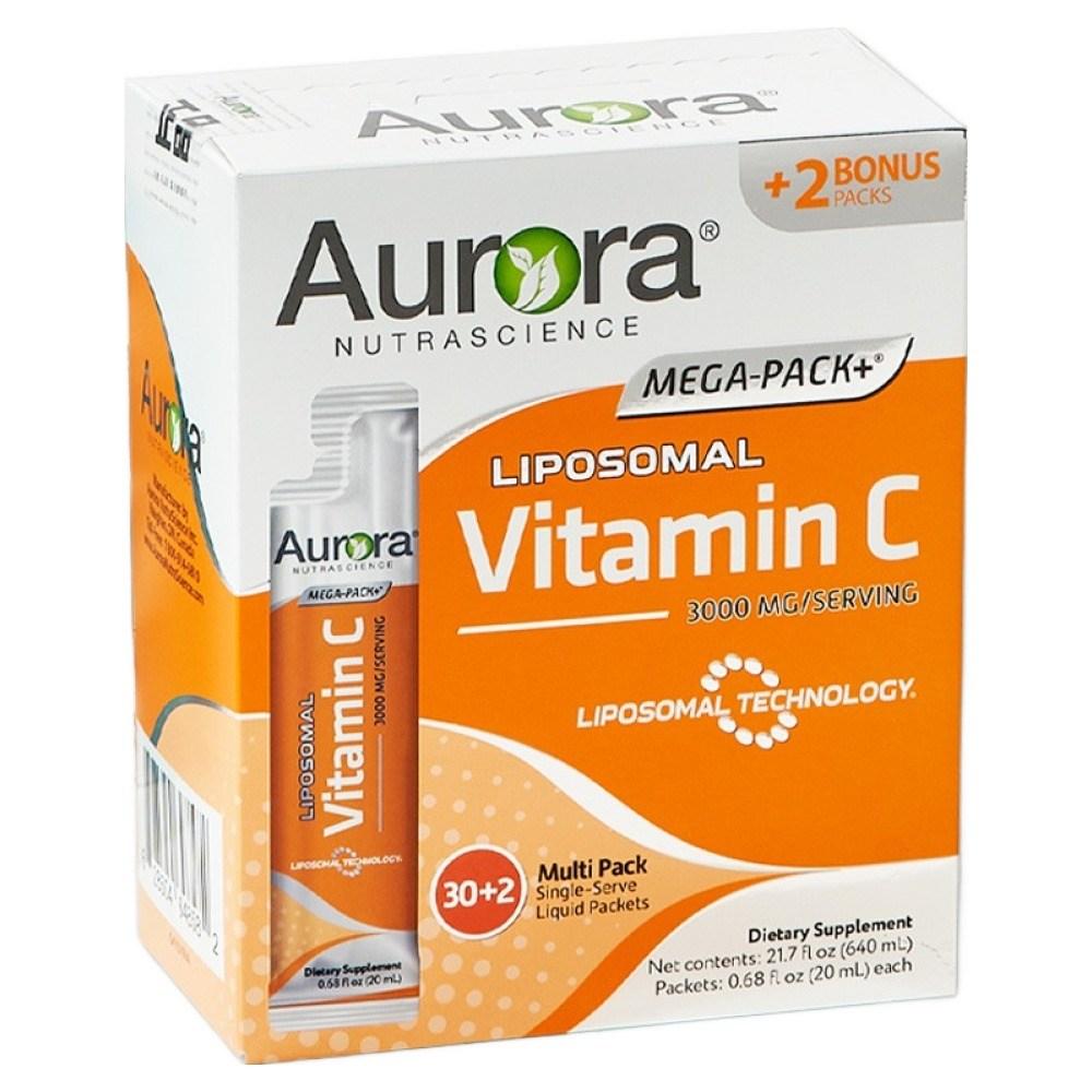 Aurora Nutrascience Mega Pack Plus Liposomal Vitamin C Liquid 32p 640ml 1 pcs